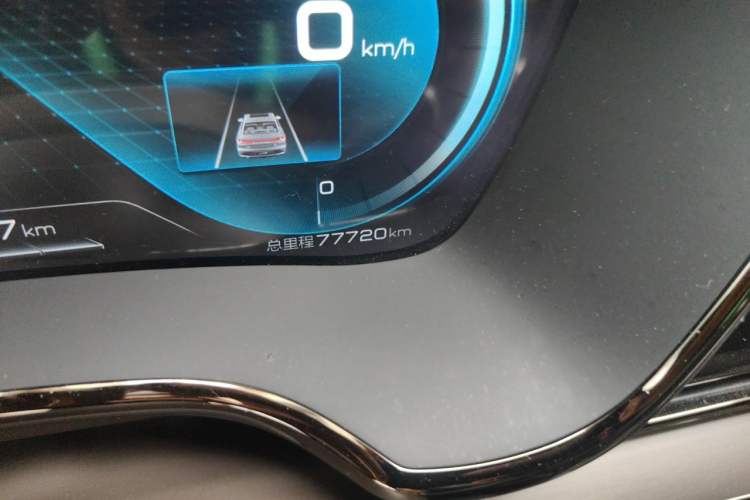 Used BYD Han 2020 EV Long-Range Deluxe Model Odometer Close Up
