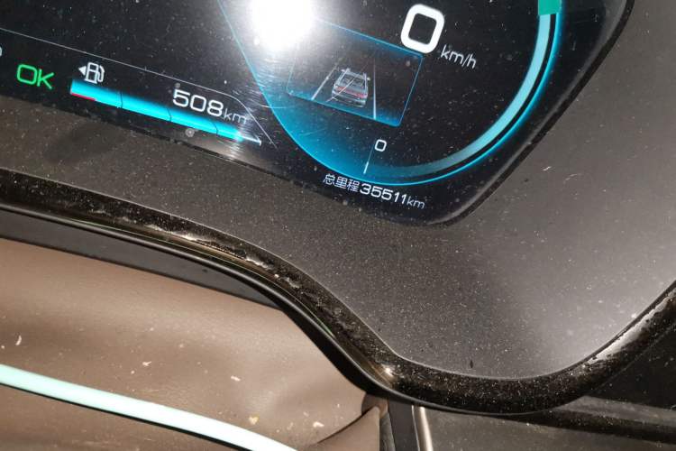 Used BYD Han 2020 DM Four-Wheel Drive Performance Edition Prestige Model Odometer Close Up