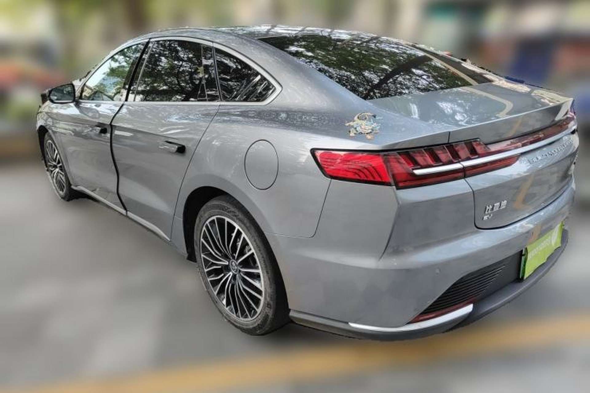 Used BYD Han 2020 EV Long-Range Luxury Model Rear Left 45 Deg