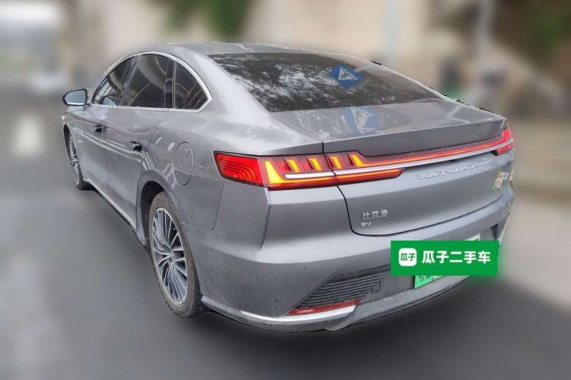 Used BYD Han 2020 EV Long-Range Luxury Model Rear Left 45 Deg