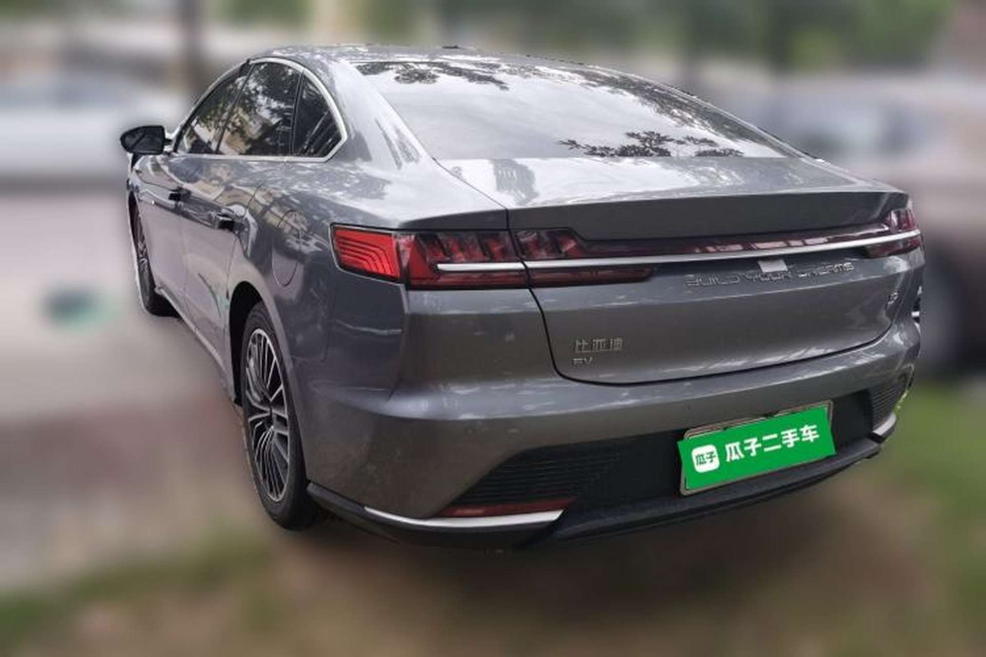 Used BYD Han 2020 EV Long-Range Luxury Model Rear Left 45 Deg