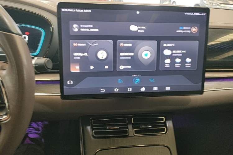 Used BYD Han 2020 DM Four-Wheel Drive Performance Edition Prestige Model Audio And AC Panel