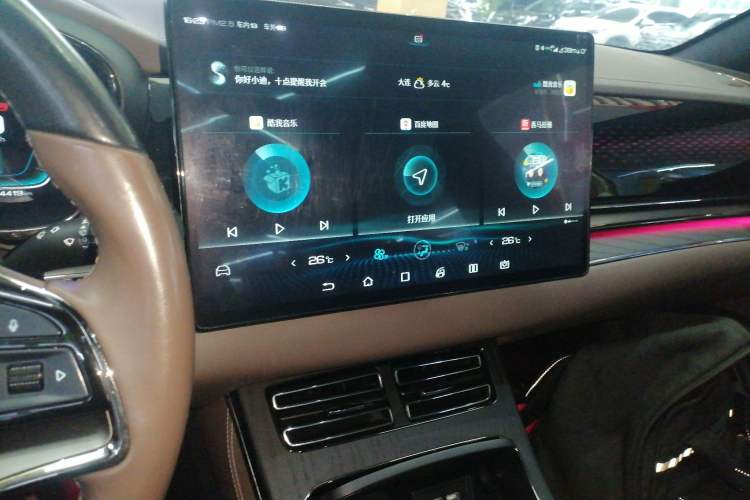 Used BYD Han 2020 DM Four-Wheel Drive Performance Edition Prestige Model Audio And AC Panel