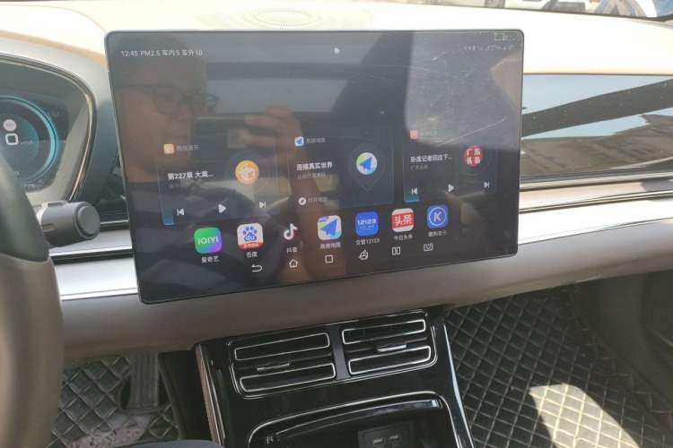 Used BYD Han 2020 EV Long-Range Luxury Model Audio And AC Panel