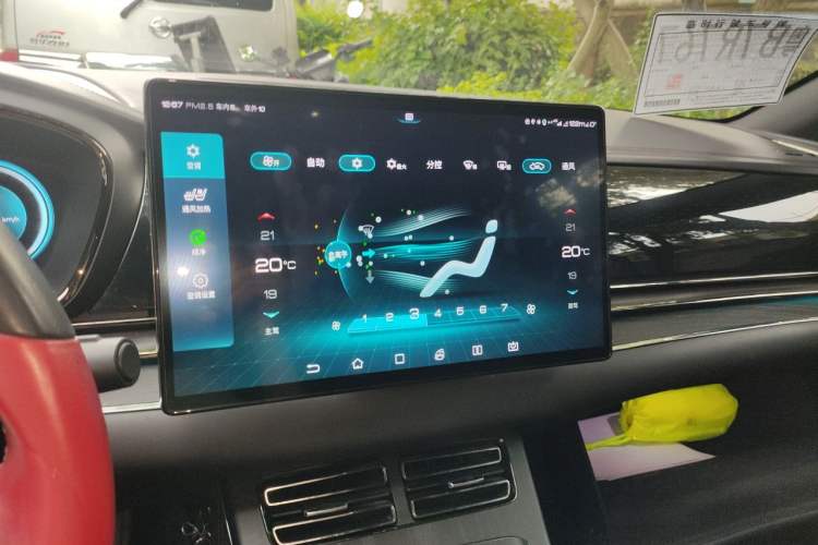 Used BYD Han 2020 EV Four-Wheel Drive High-Performance Flagship Model Audio And AC Panel