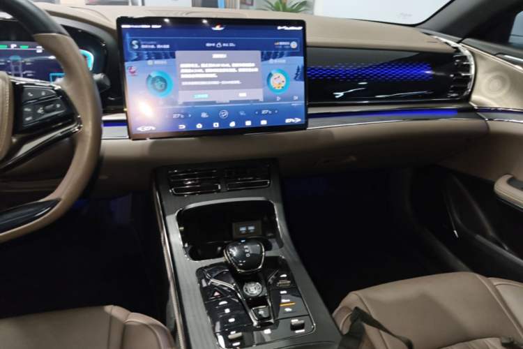 Used BYD Han 2020 DM Four-Wheel Drive Performance Edition Prestige Model Audio And AC Panel