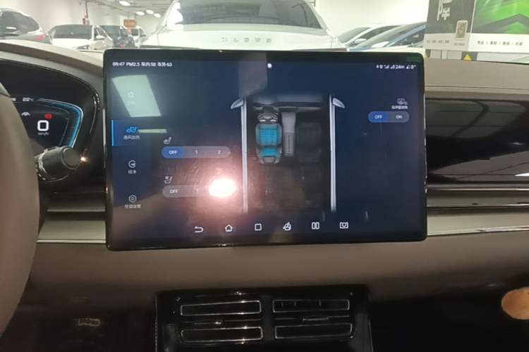 Used BYD Han 2020 EV Long-Range Luxury Model Audio And AC Panel