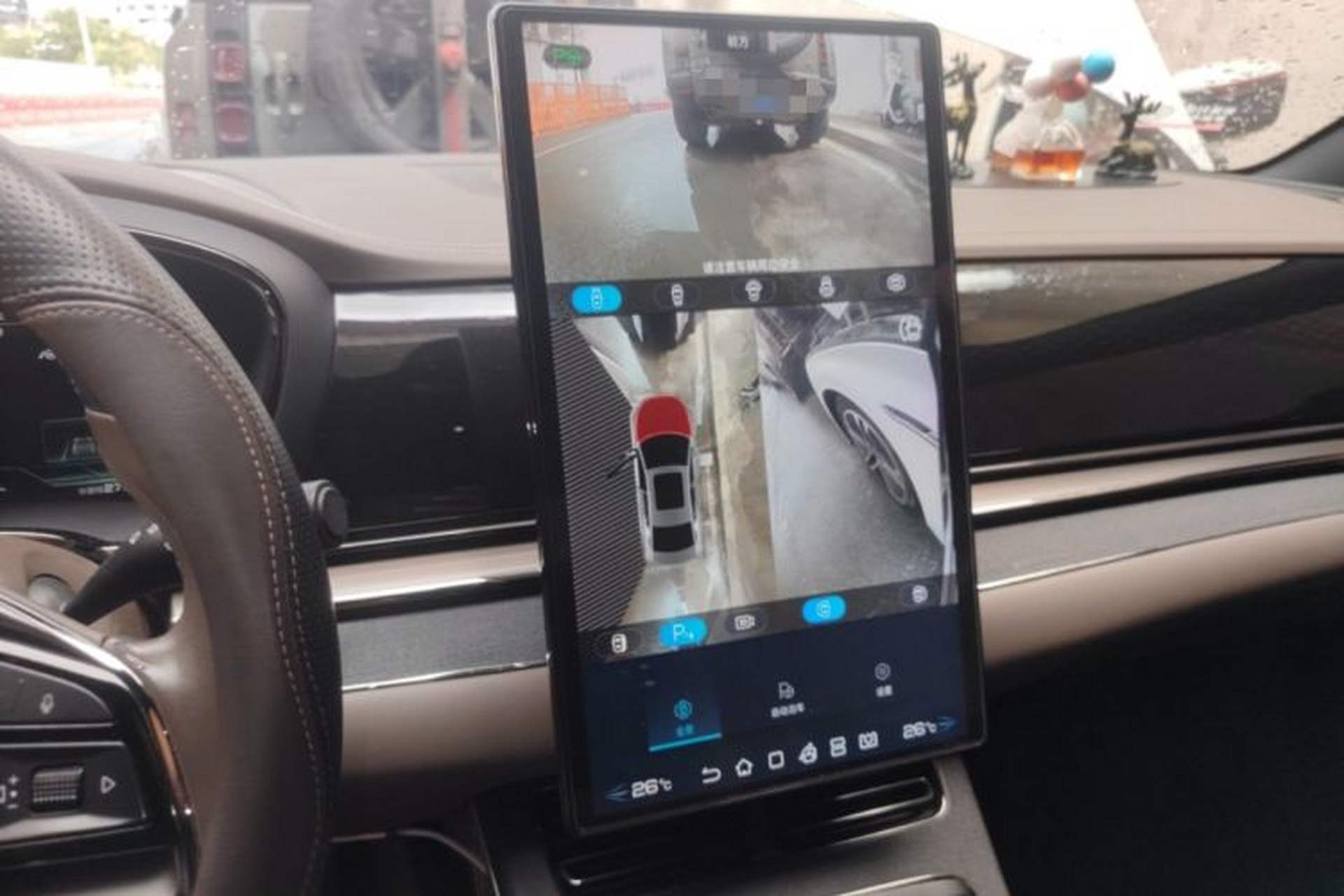 Used BYD Han 2020 EV Long-Range Deluxe Model Audio And AC Panel