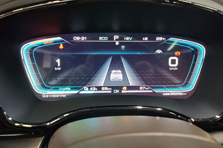 Used BYD Han 2020 DM Four-Wheel Drive Performance Edition Luxury Model Instrument Cluster