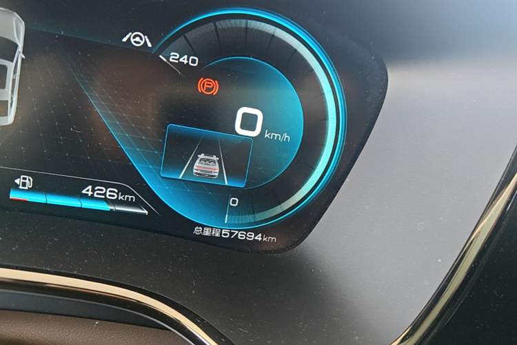 Used BYD Han 2020 DM Four-Wheel Drive Performance Edition Prestige Model Odometer Close Up