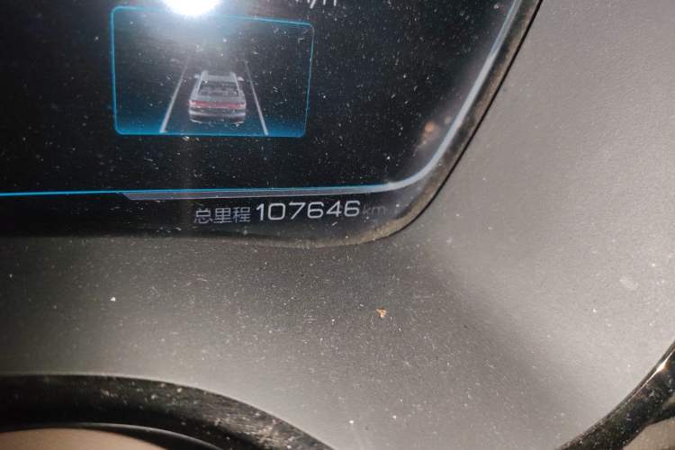 Used BYD Han 2020 EV Long-Range Deluxe Model Odometer Close Up