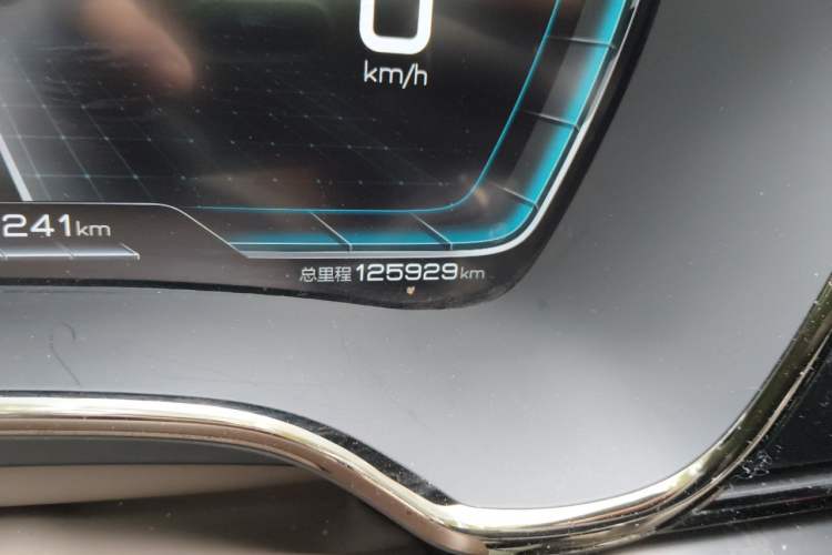 Used BYD Han 2020 EV Long-Range Deluxe Model Odometer Close Up