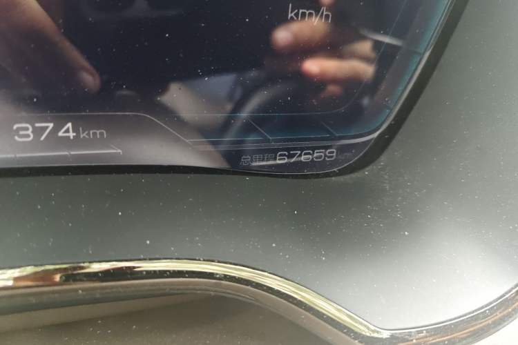 Used BYD Han 2020 EV Long-Range Deluxe Model Odometer Close Up