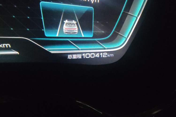 Used BYD Han 2020 EV Long-Range Luxury Model Odometer Close Up