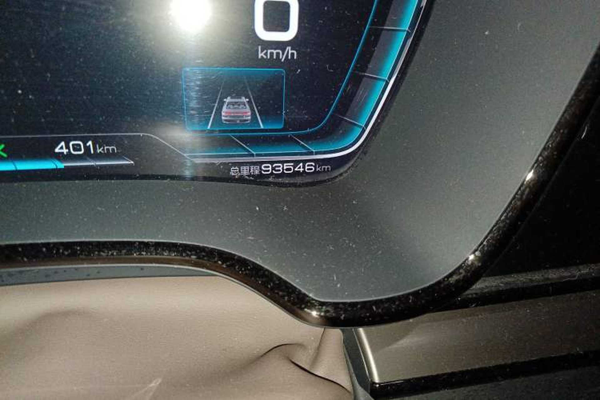 Used BYD Han 2020 EV Long-Range Deluxe Model Odometer Close Up