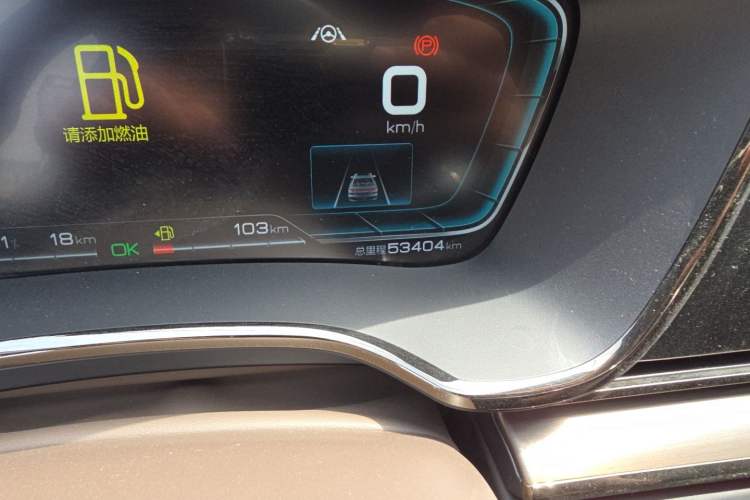 Used BYD Han 2020 DM Four-Wheel Drive Performance Edition Prestige Model Odometer Close Up
