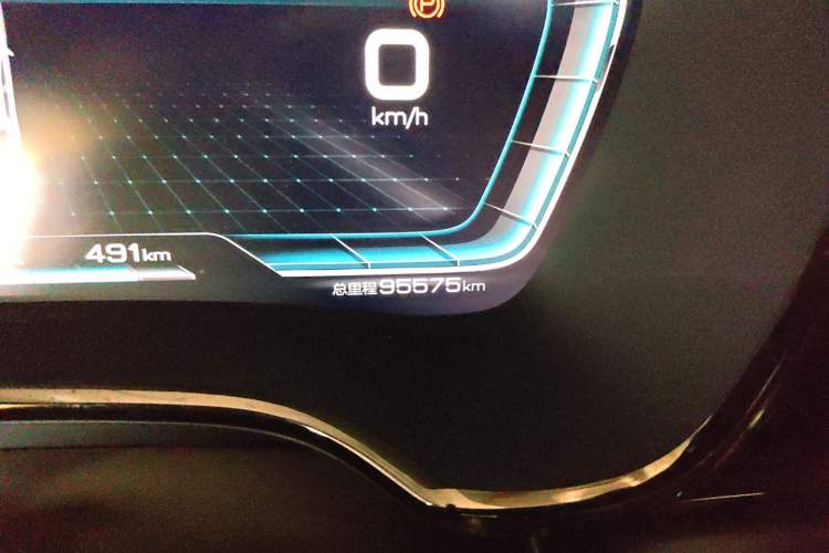 Used BYD Han 2020 EV Long-Range Deluxe Model Odometer Close Up