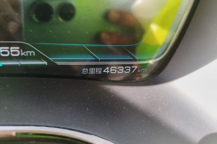 Used BYD Han 2020 DM Four-Wheel Drive Performance Edition Prestige Model Odometer Close Up