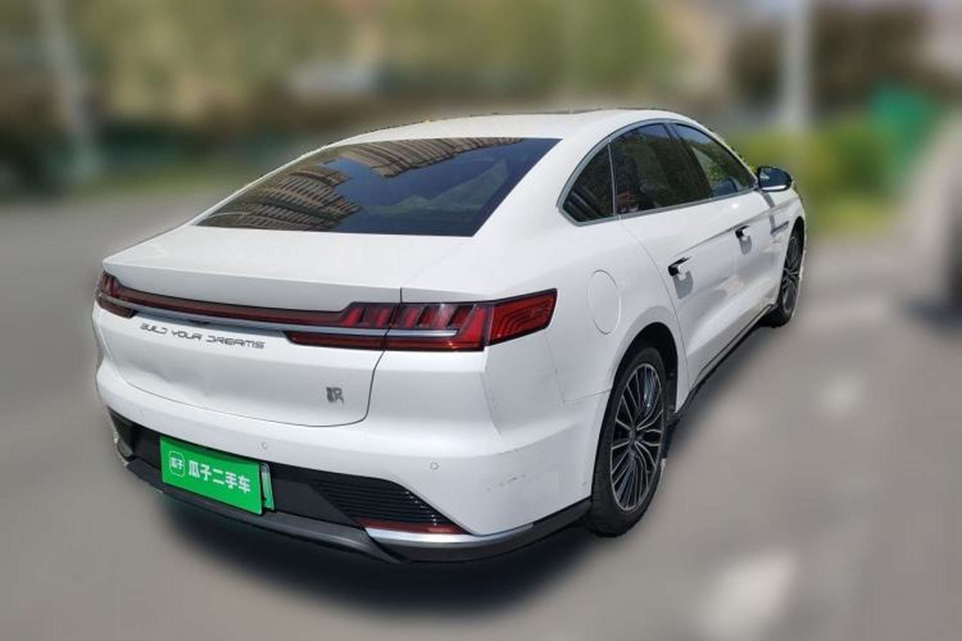 Used BYD Han 2020 EV Long-Range Luxury Model Rear Right 45 Deg