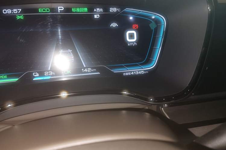 Used BYD Han 2021 EV Standard Range Luxury Model Odometer Close Up