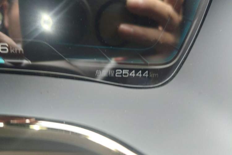 Used BYD Han 2021 EV Standard Range Luxury Model Odometer Close Up