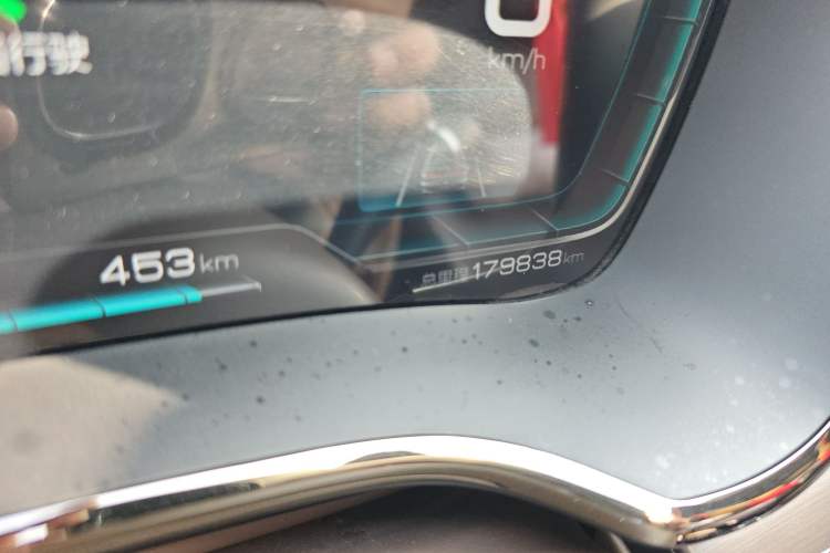 Used BYD Han 2021 EV Standard Range Luxury Model Odometer Close Up