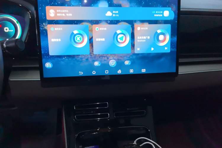 Used BYD Han 2021 EV Standard Range Luxury Model Audio And AC Panel