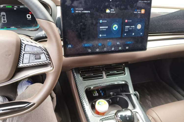 Used BYD Han 2021 EV Standard Range Luxury Model Audio And AC Panel