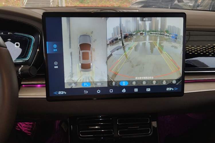 Used BYD Han 2021 EV Standard Range Luxury Model Audio And AC Panel