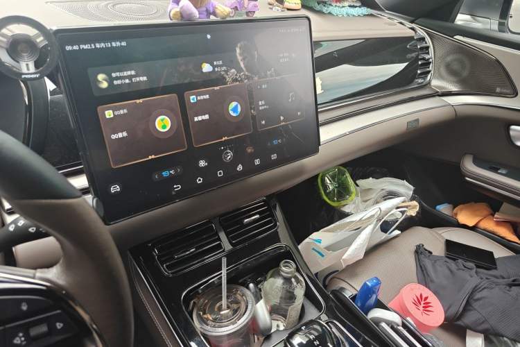 Used BYD Han 2021 EV Standard Range Luxury Model Audio And AC Panel