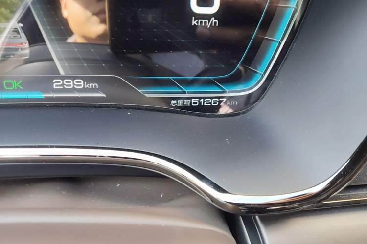 Used BYD Han 2021 EV Standard Range Luxury Model Odometer Close Up