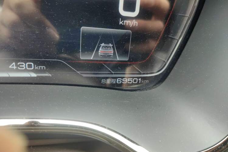 Used BYD Han 2021 EV Standard Range Luxury Model Odometer Close Up