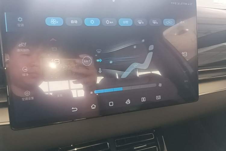 Used BYD Han 2021 EV Standard Range Luxury Model Audio And AC Panel