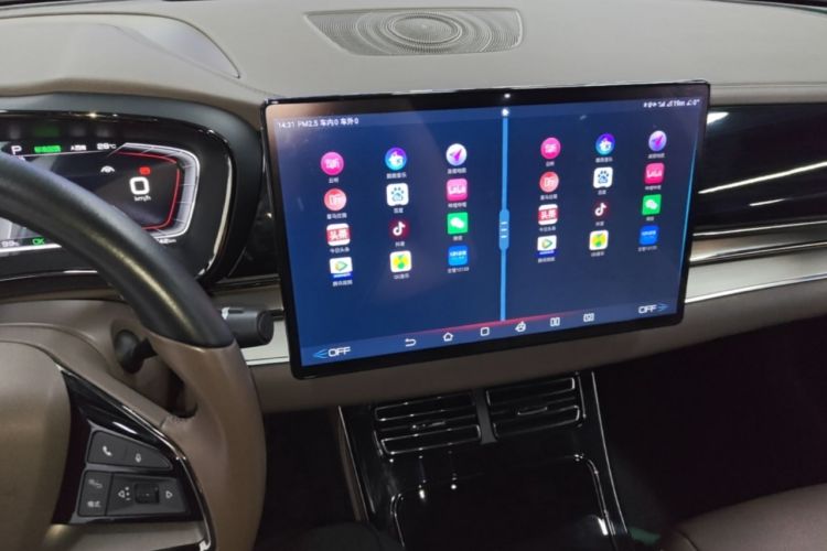 Used BYD Han 2021 EV Standard Range Luxury Model Audio And AC Panel