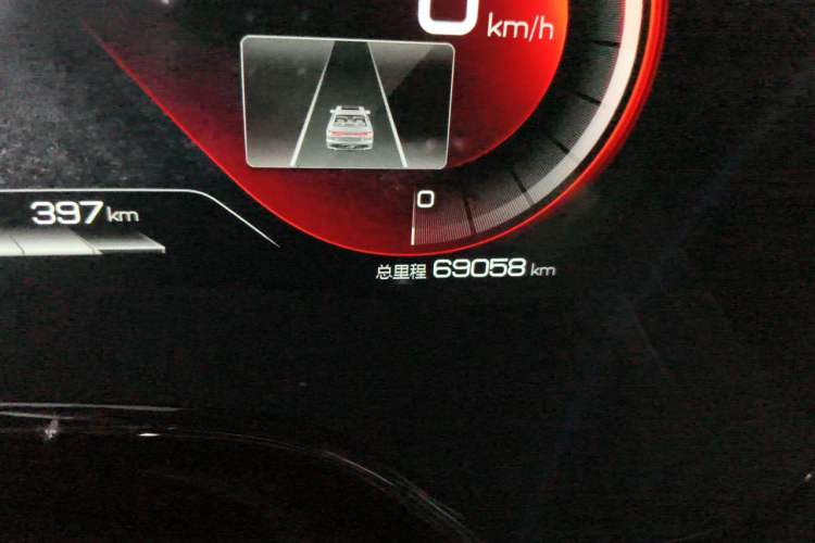 Used BYD Han 2021 EV Standard Range Luxury Model Odometer Close Up