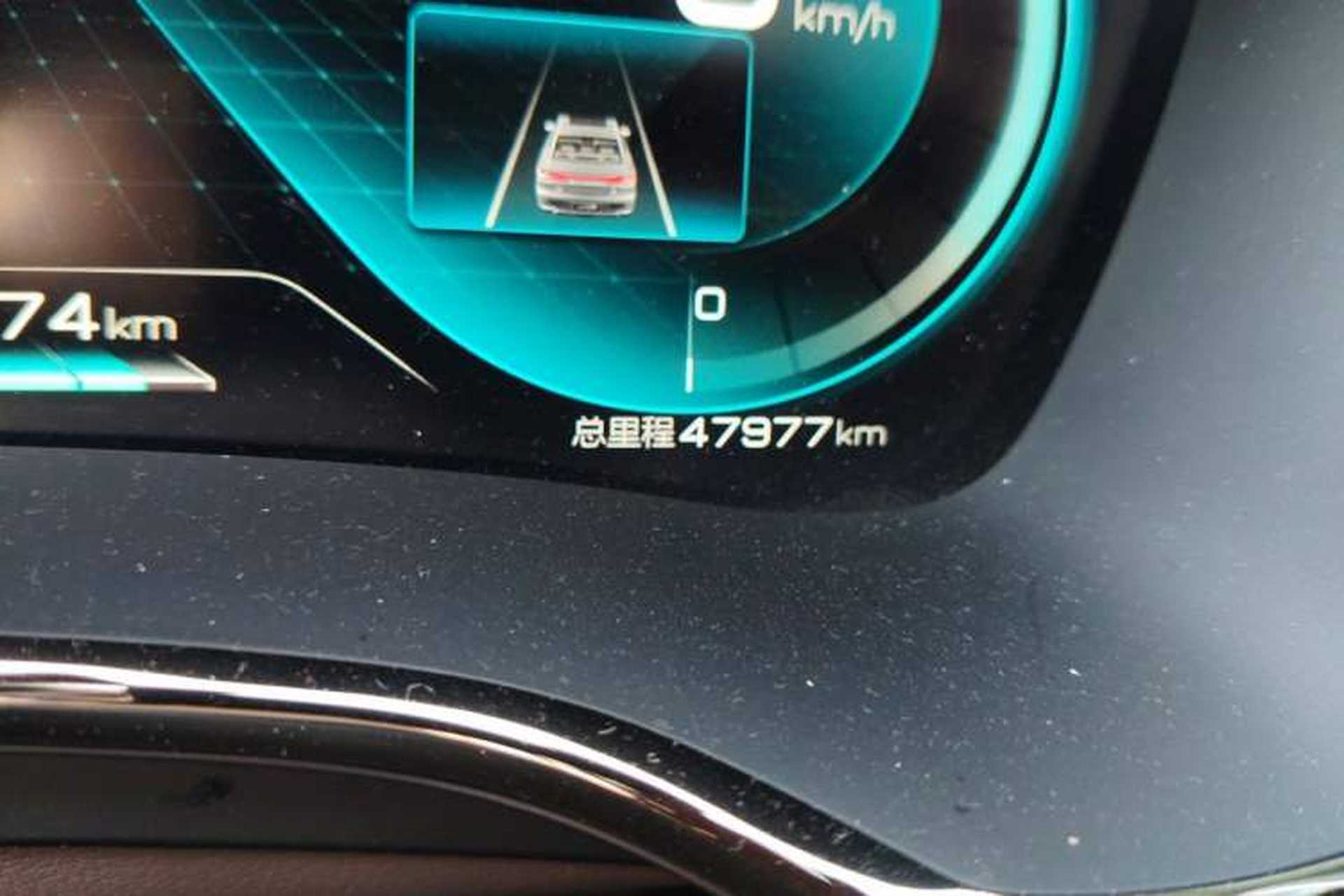 Used BYD Han 2021 EV Standard Range Luxury Model Odometer Close Up