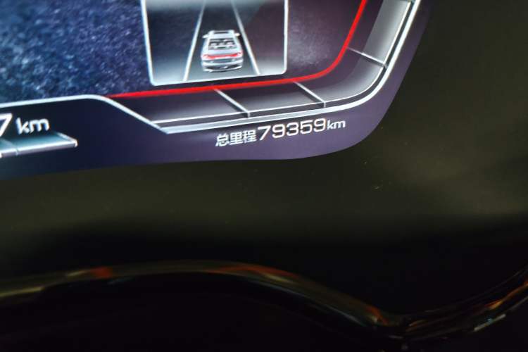 Used BYD Han 2021 EV Standard Range Luxury Model Odometer Close Up
