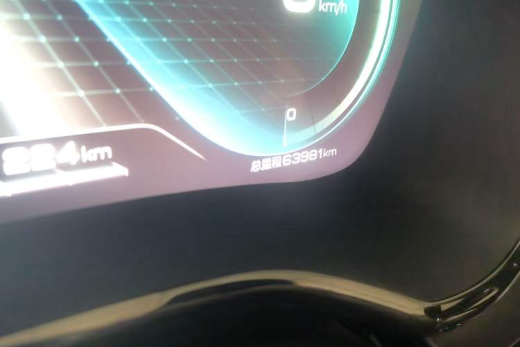 Used BYD Han 2021 EV Standard Range Luxury Model Odometer Close Up