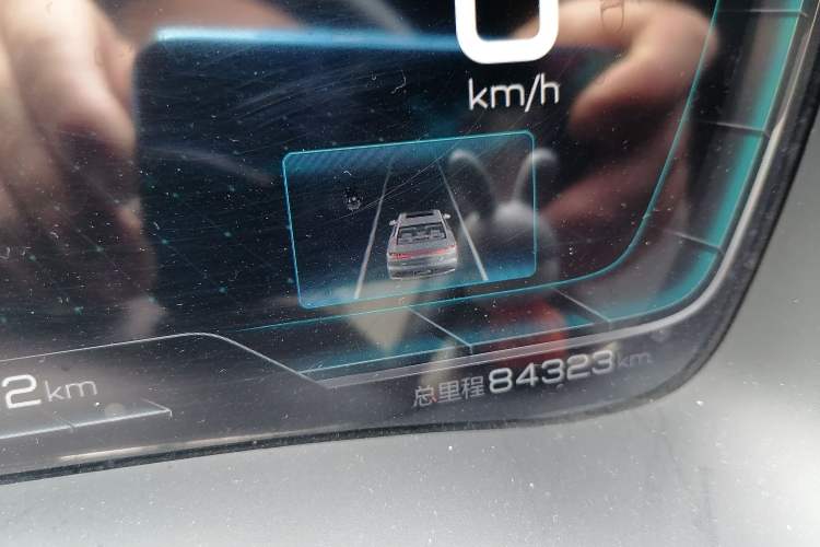 Used BYD Han 2021 EV Standard Range Luxury Model Odometer Close Up