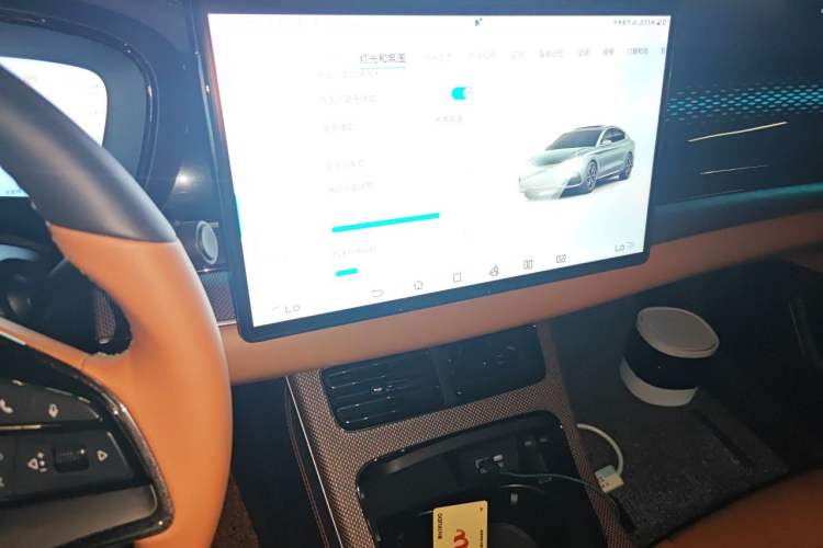 Used BYD Han 2022 DM-p 202km Four-Wheel Drive Flagship Model Audio And AC Panel