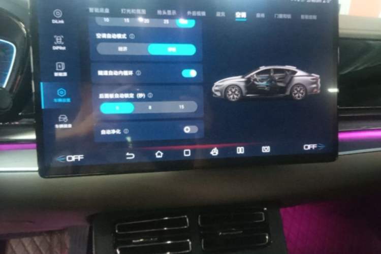 Used BYD Han 2022 EV Genesis Edition 715 km Front-Wheel-Drive Flagship Model Audio And AC Panel