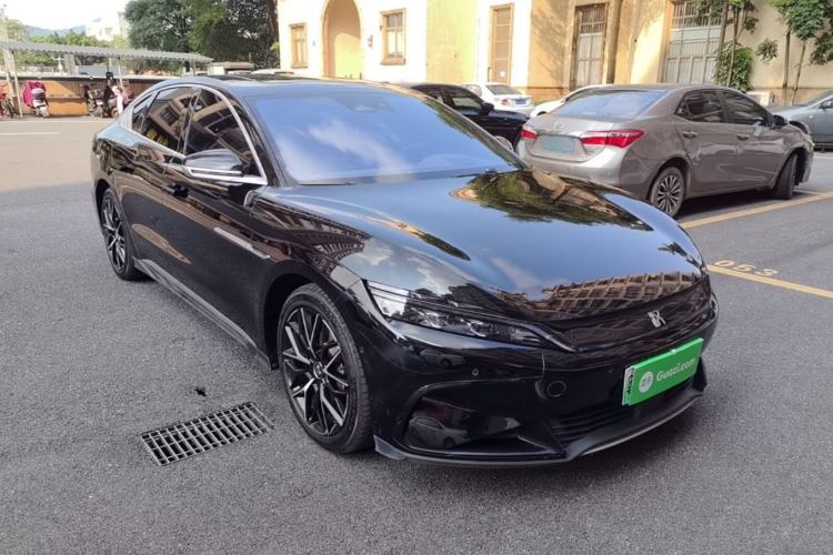 Used BYD Han 2022 EV Genesis Edition 610KM All-Wheel Drive Premium Model Front Right 45 Deg