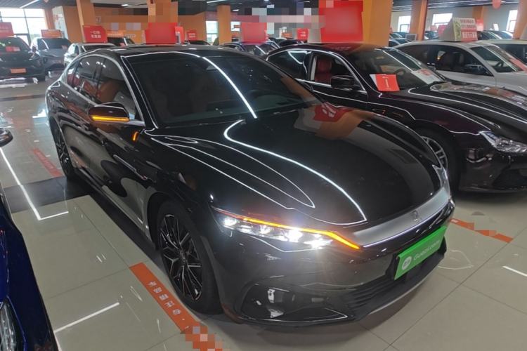 Used BYD Han 2022 EV Genesis Edition 610KM All-Wheel Drive Premium Model Front Right 45 Deg