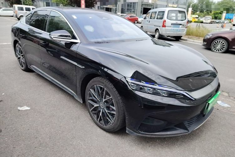 Used BYD Han 2022 EV Genesis Edition 610KM All-Wheel Drive Premium Model Front Right 45 Deg