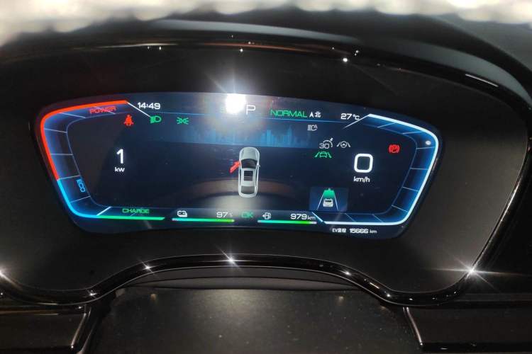 Used BYD Han 2022 DM-i 121KM Prestige Model Instrument Cluster