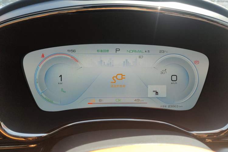 Used BYD Han 2022 EV Genesis Edition 610KM All-Wheel Drive Premium Model Instrument Cluster