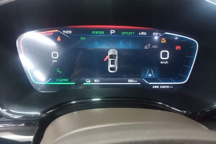 Used BYD Han 2022 EV Genesis Edition 715 km Front-Wheel-Drive Flagship Model Instrument Cluster