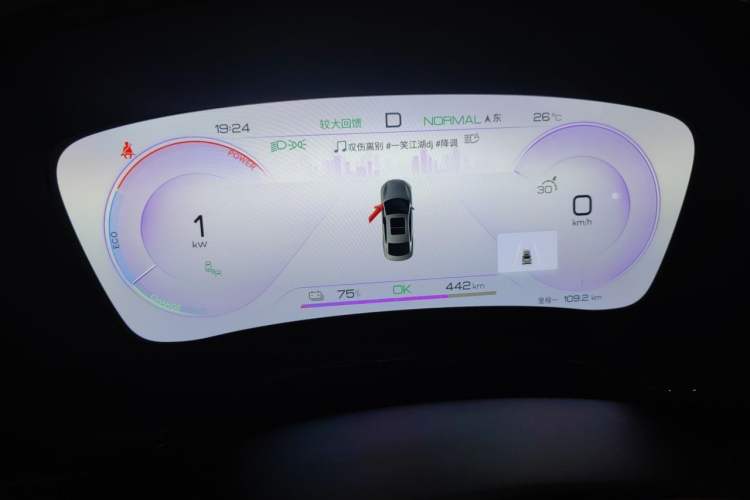 Used BYD Han 2022 EV Genesis Edition 610KM All-Wheel Drive Premium Model Instrument Cluster