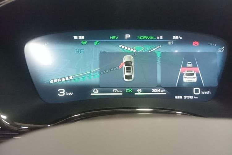 Used BYD Han 2022 DM-i 121KM Prestige Model Instrument Cluster