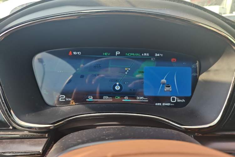 Used BYD Han 2022 DM-p 202km Four-Wheel Drive Flagship Model Instrument Cluster